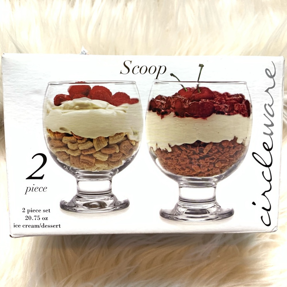 2 pc. Circle ware scoop ice cream or dessert set. - Picture 7 of 8